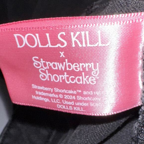 Dolls Kill x Strawberry Shortcake ‘Patched With Love’ Baggy Cargo Pants Size S - Picture 3 of 15